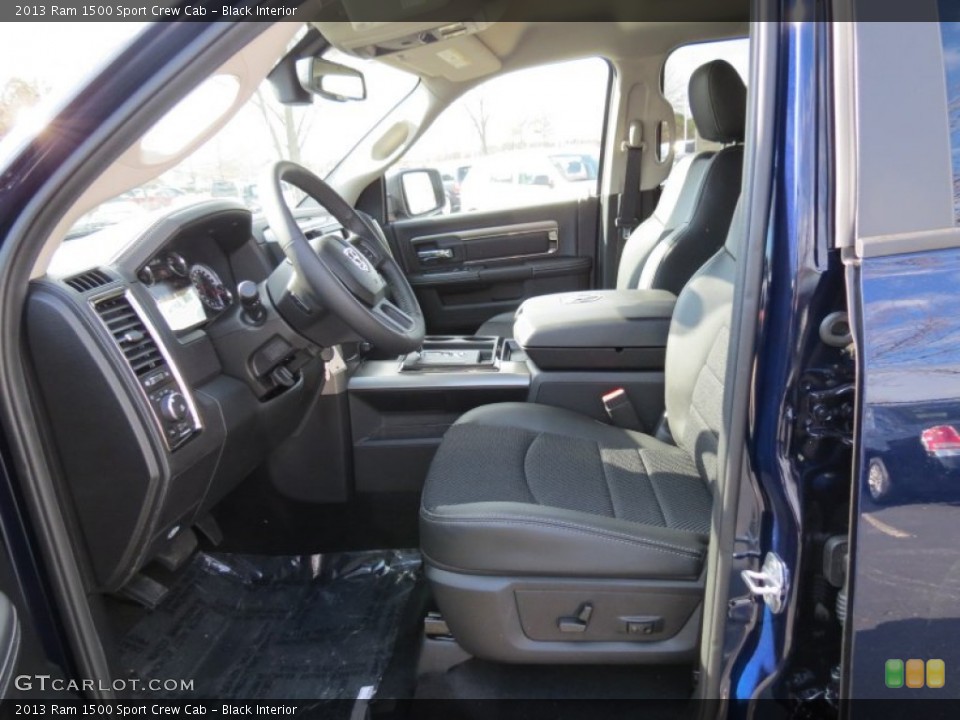 Black Interior Photo for the 2013 Ram 1500 Sport Crew Cab #74466184