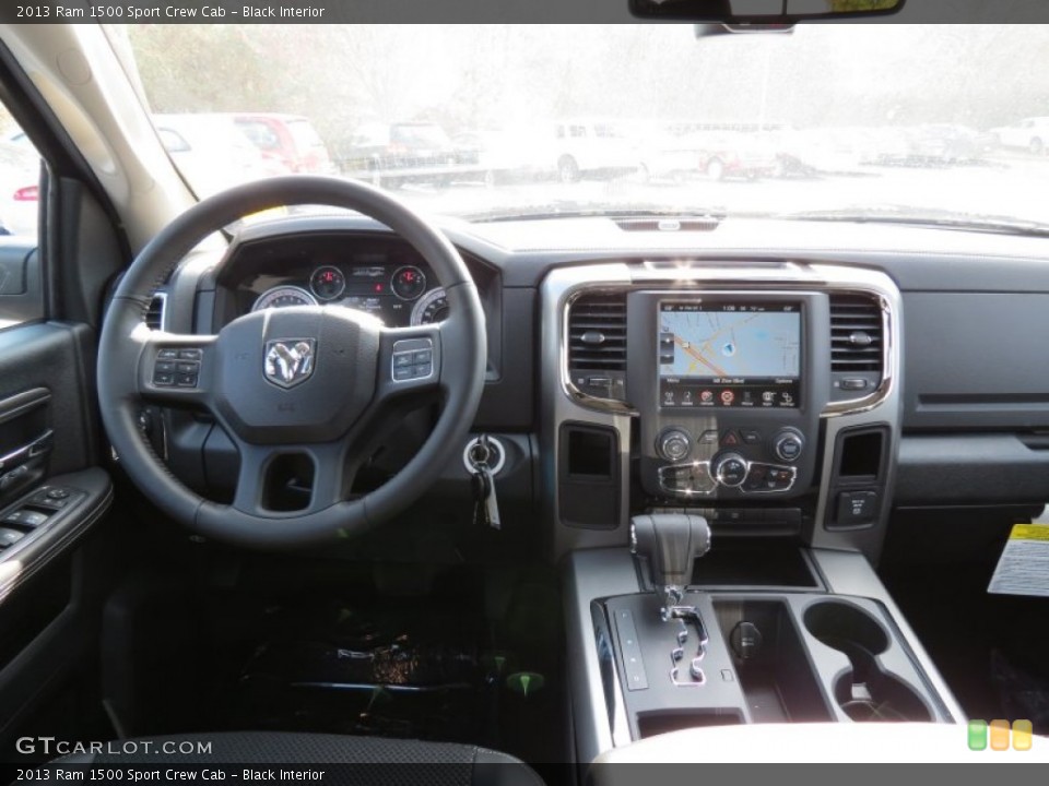 Black Interior Dashboard for the 2013 Ram 1500 Sport Crew Cab #74466227