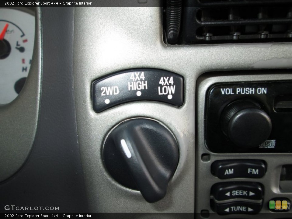 Graphite Interior Controls for the 2002 Ford Explorer Sport 4x4 #74467975