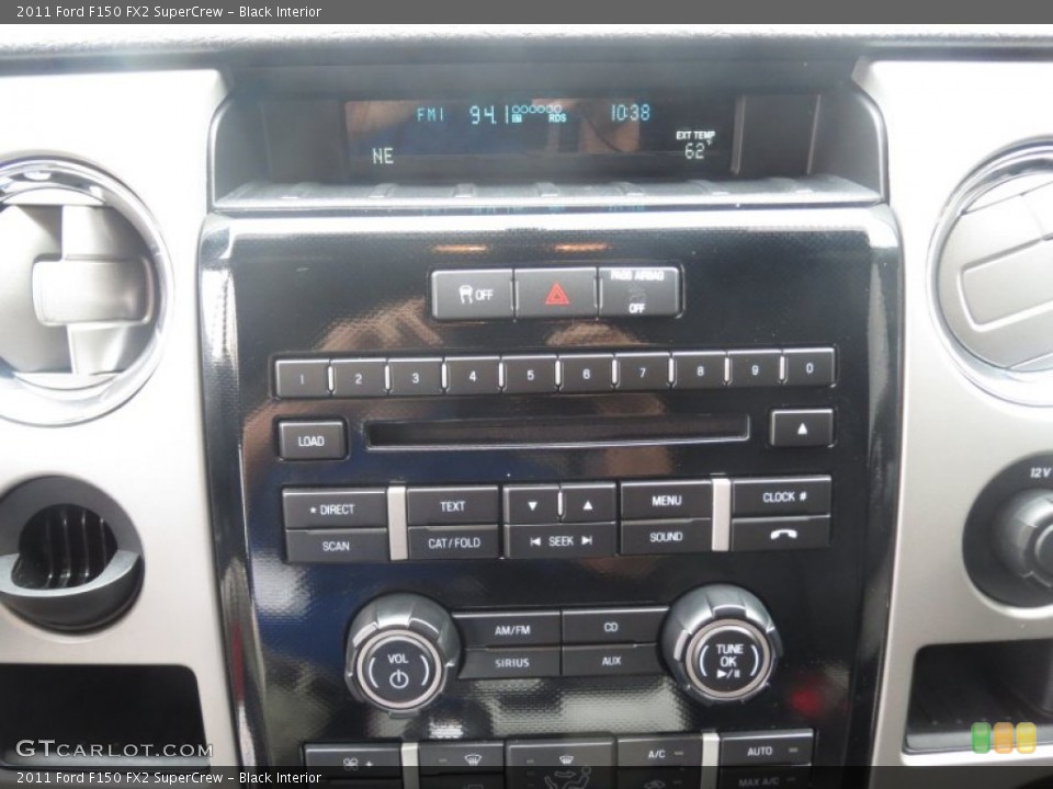 Black Interior Controls for the 2011 Ford F150 FX2 SuperCrew #74472737