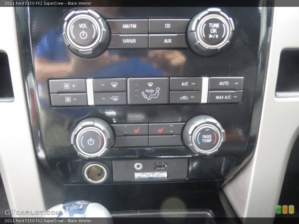 Black Interior Controls for the 2011 Ford F150 FX2 SuperCrew #74472761