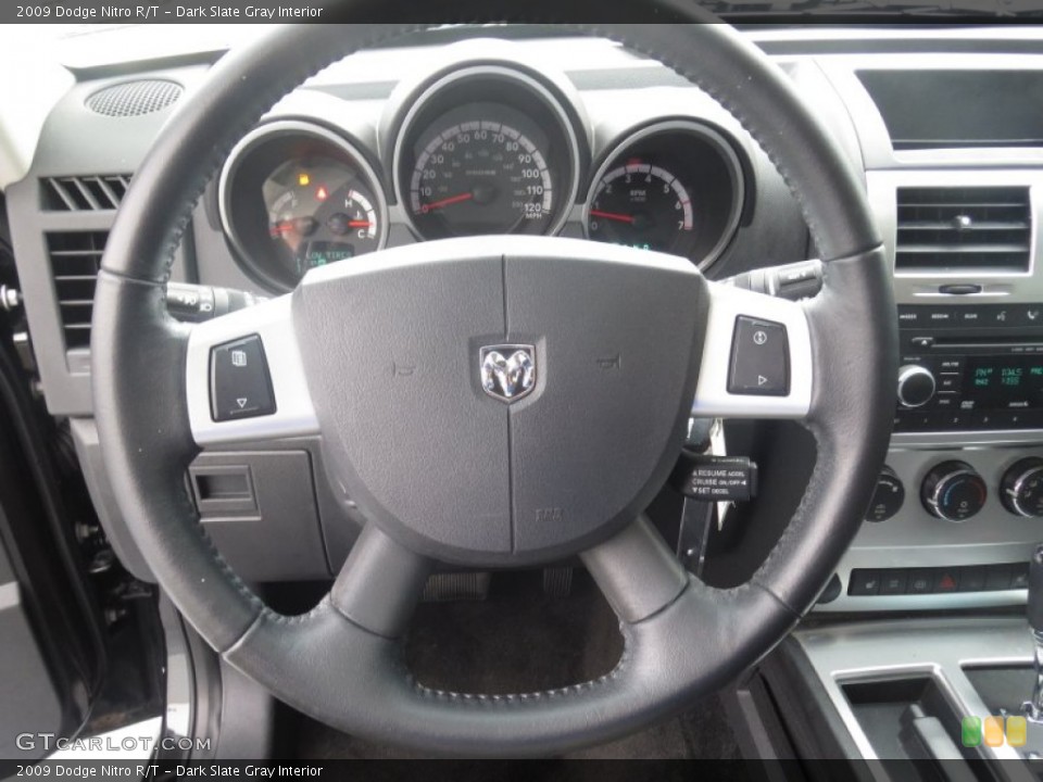 Dark Slate Gray Interior Steering Wheel for the 2009 Dodge Nitro R/T #74474513