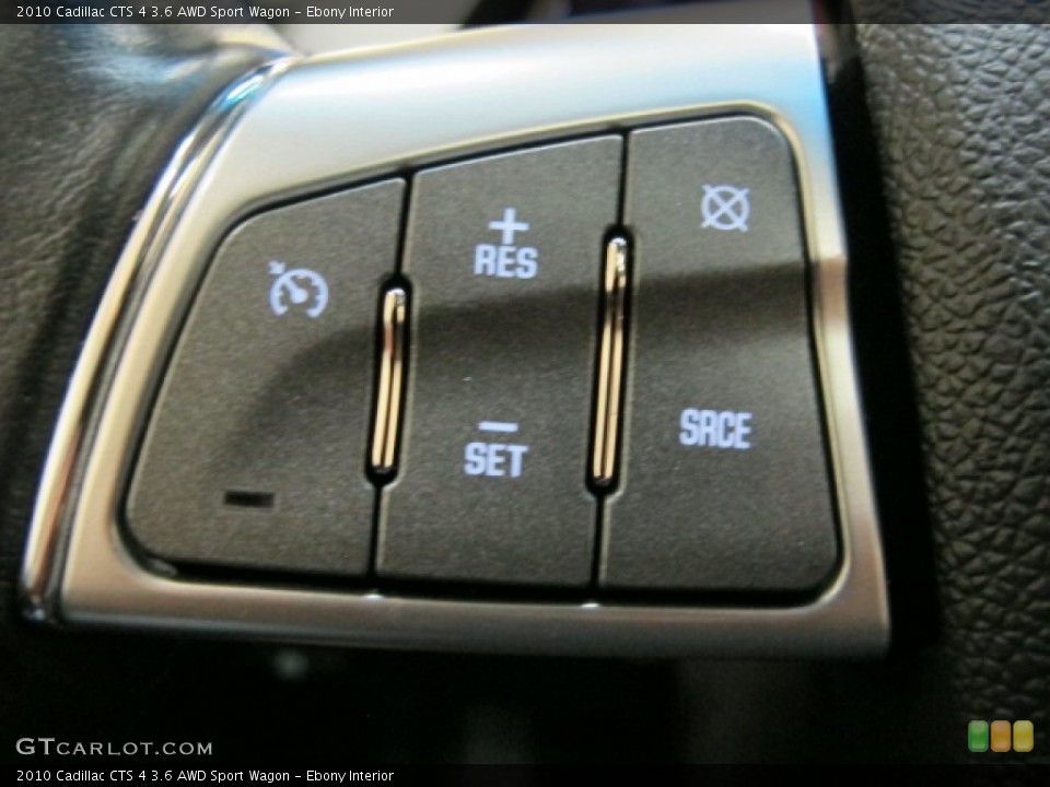 Ebony Interior Controls for the 2010 Cadillac CTS 4 3.6 AWD Sport Wagon #74475474