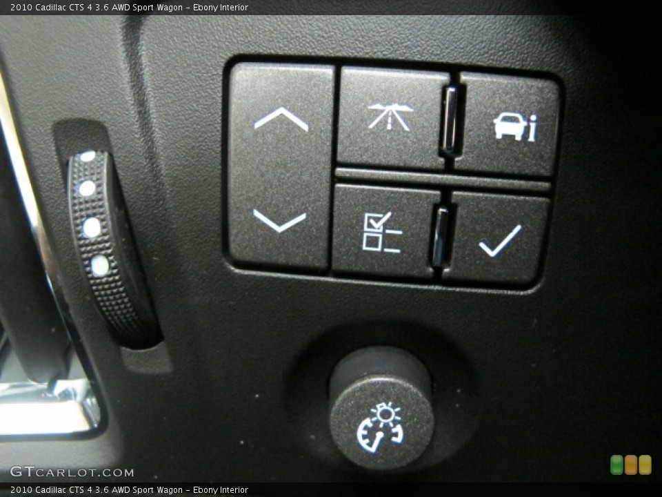 Ebony Interior Controls for the 2010 Cadillac CTS 4 3.6 AWD Sport Wagon #74475494