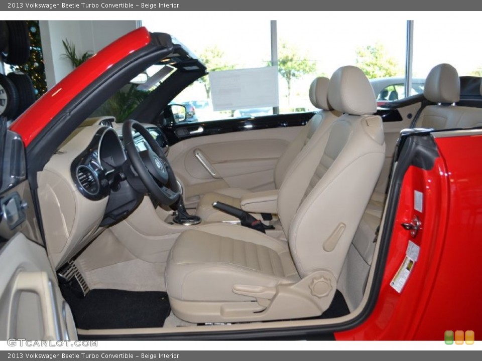 Beige Interior Photo for the 2013 Volkswagen Beetle Turbo Convertible #74477615