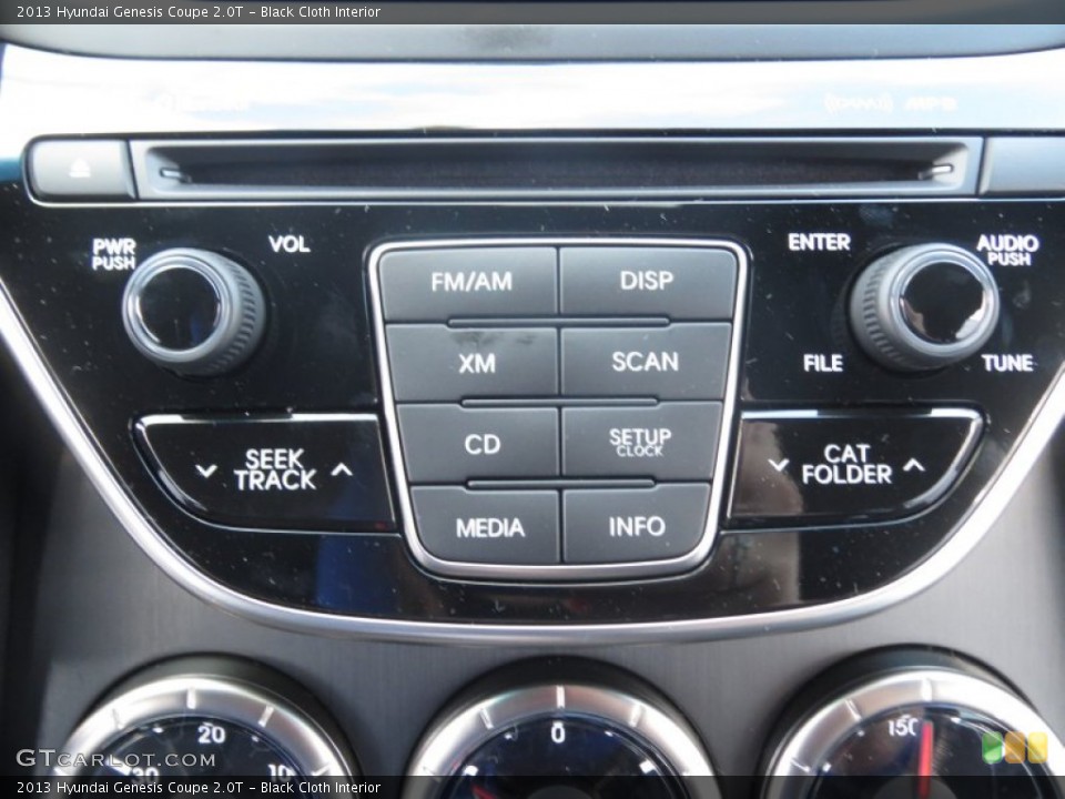 Black Cloth Interior Controls for the 2013 Hyundai Genesis Coupe 2.0T #74479526