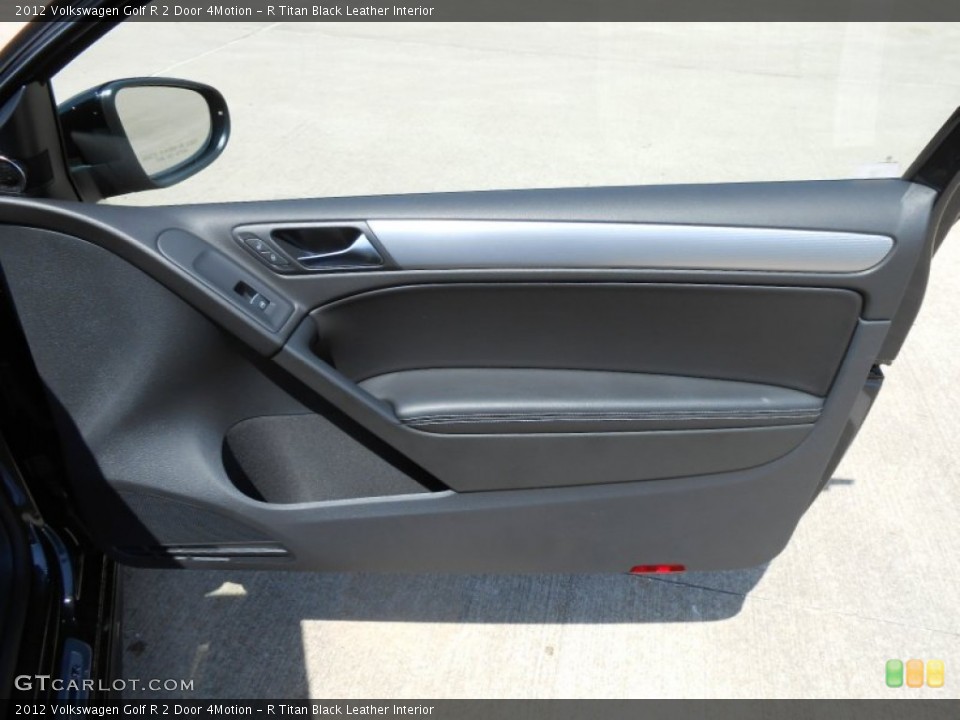 R Titan Black Leather Interior Door Panel for the 2012 Volkswagen Golf R 2 Door 4Motion #74480324