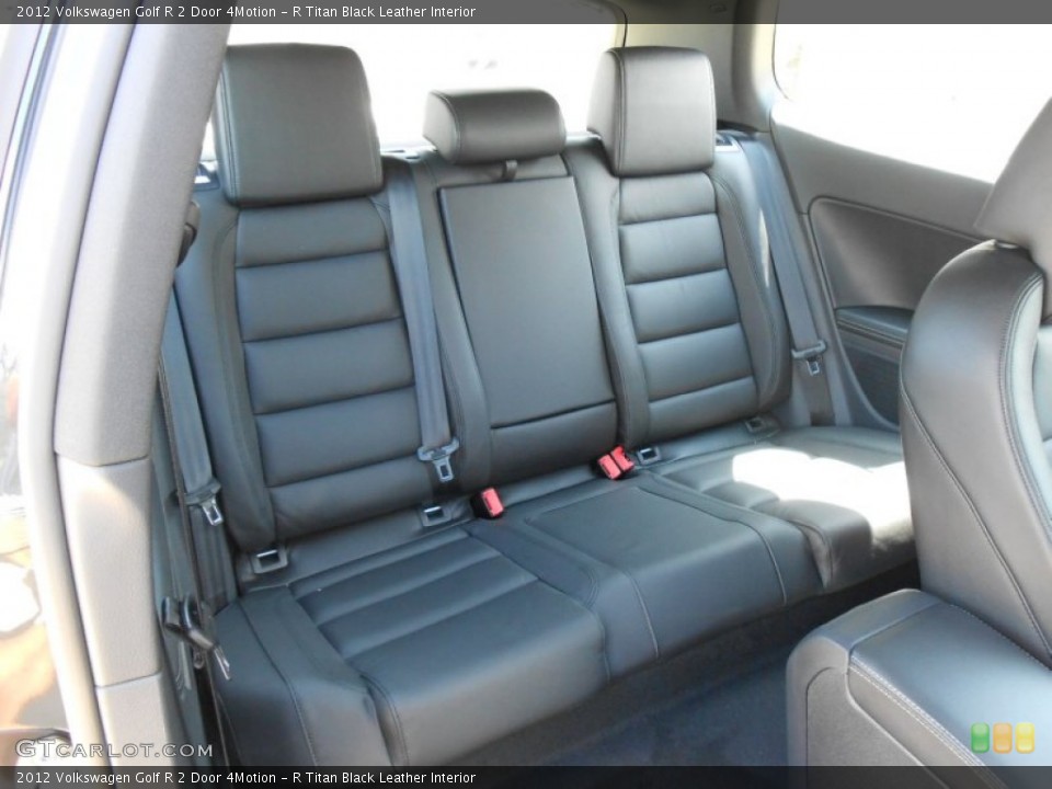 R Titan Black Leather Interior Rear Seat for the 2012 Volkswagen Golf R 2 Door 4Motion #74480348