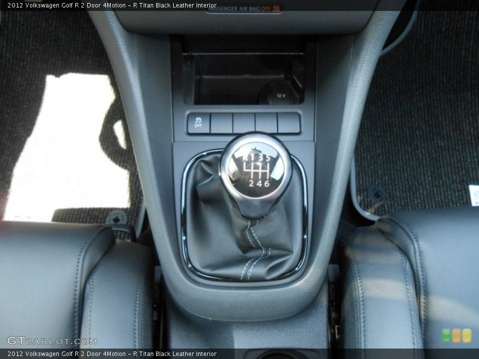 R Titan Black Leather Interior Transmission for the 2012 Volkswagen Golf R 2 Door 4Motion #74480381