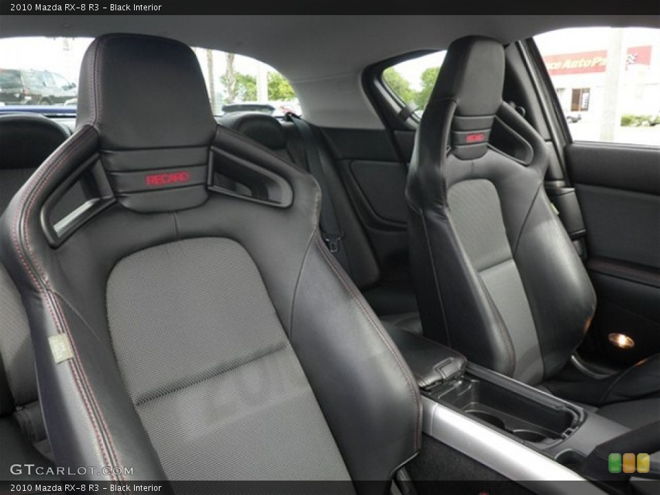 Black Interior Front Seat for the 2010 Mazda RX-8 R3 #74481667