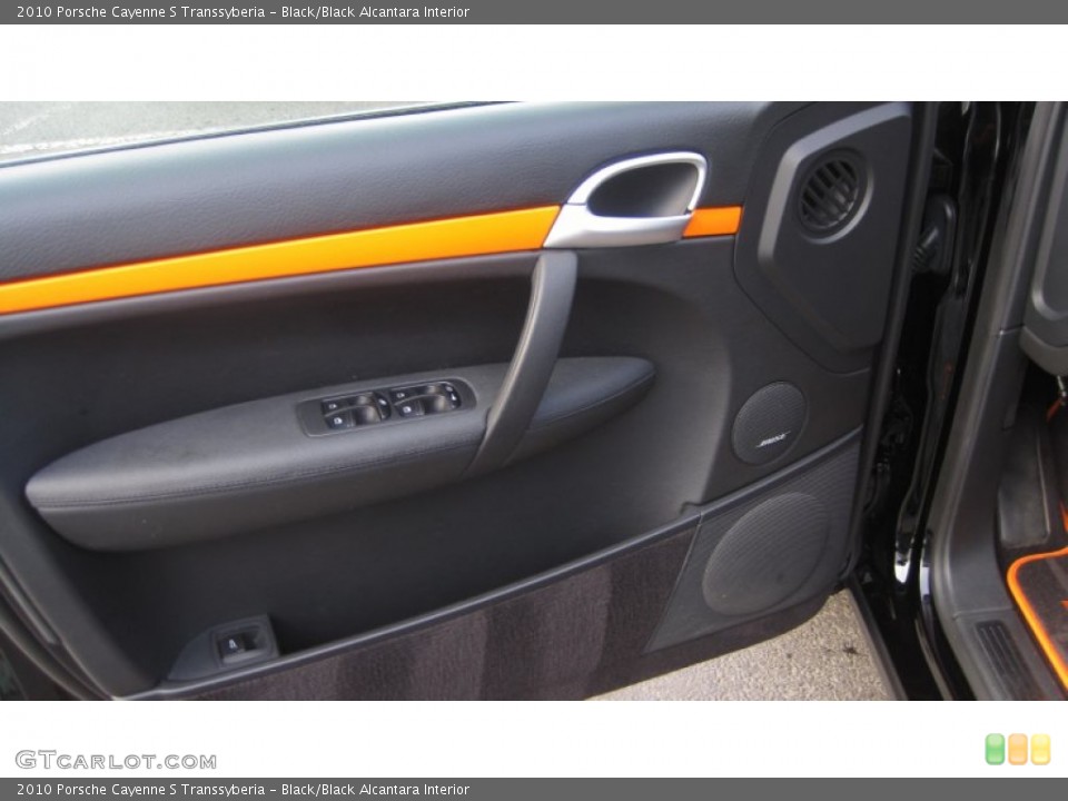 Black/Black Alcantara Interior Door Panel for the 2010 Porsche Cayenne S Transsyberia #74481818