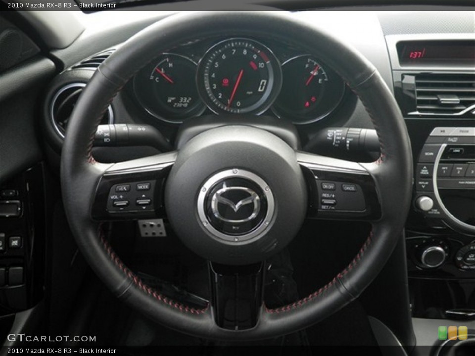 Black Interior Steering Wheel for the 2010 Mazda RX-8 R3 #74481821