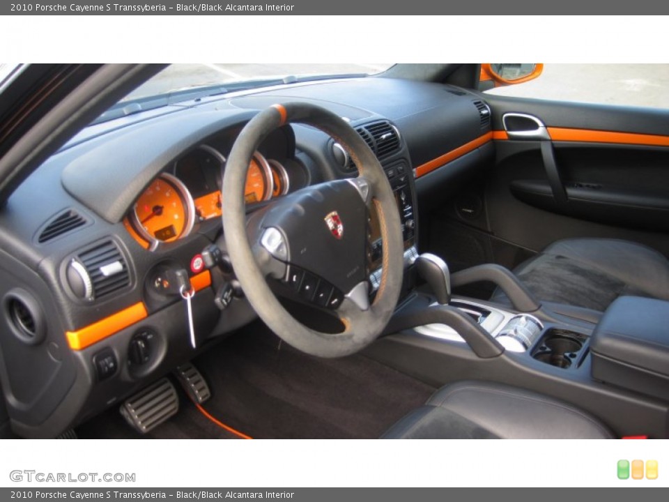 Black/Black Alcantara Interior Dashboard for the 2010 Porsche Cayenne S Transsyberia #74481846