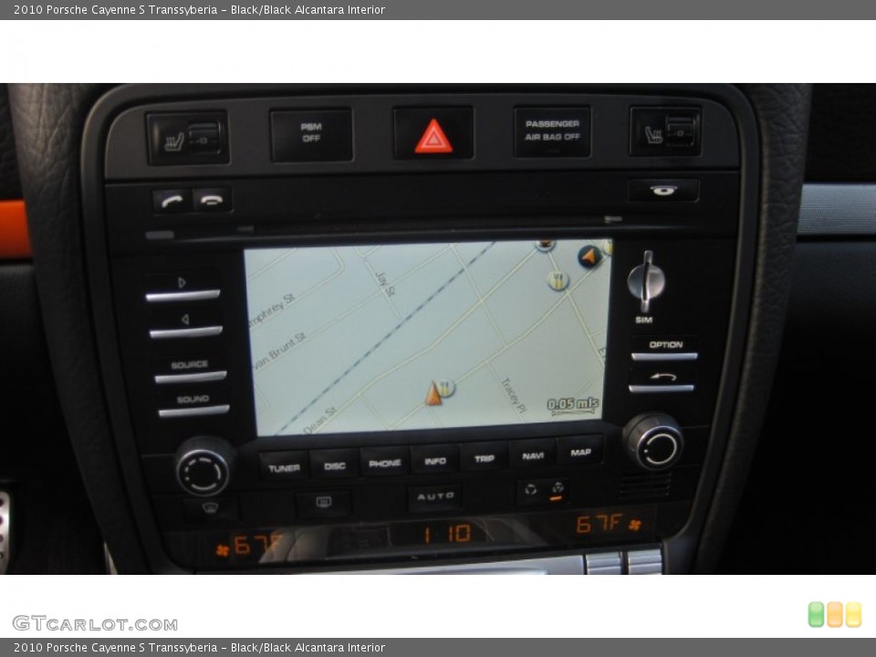 Black/Black Alcantara Interior Navigation for the 2010 Porsche Cayenne S Transsyberia #74481869