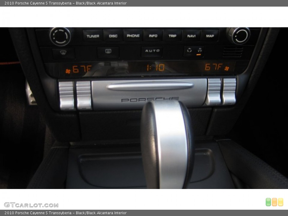 Black/Black Alcantara Interior Controls for the 2010 Porsche Cayenne S Transsyberia #74481881