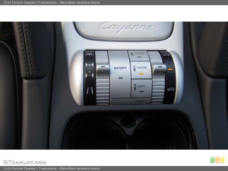 Black/Black Alcantara Interior Controls for the 2010 Porsche Cayenne S Transsyberia #74481905