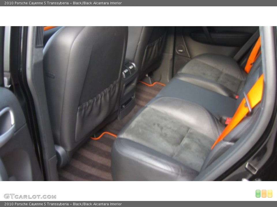 Black/Black Alcantara Interior Rear Seat for the 2010 Porsche Cayenne S Transsyberia #74481923