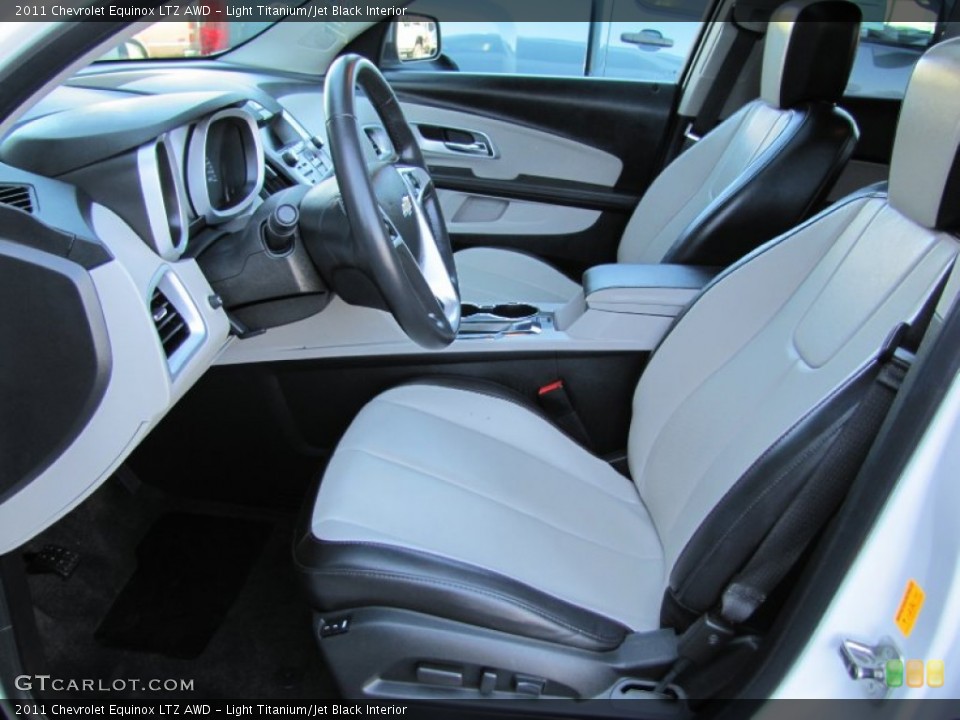 Light Titanium/Jet Black Interior Front Seat for the 2011 Chevrolet Equinox LTZ AWD #74482418