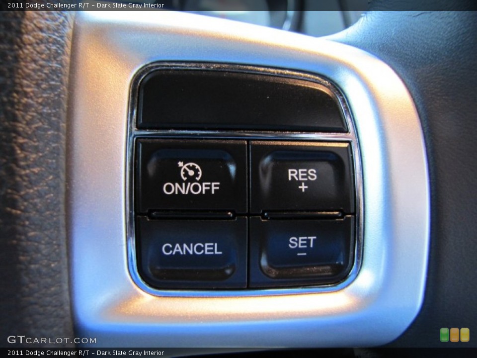 Dark Slate Gray Interior Controls for the 2011 Dodge Challenger R/T #74483237