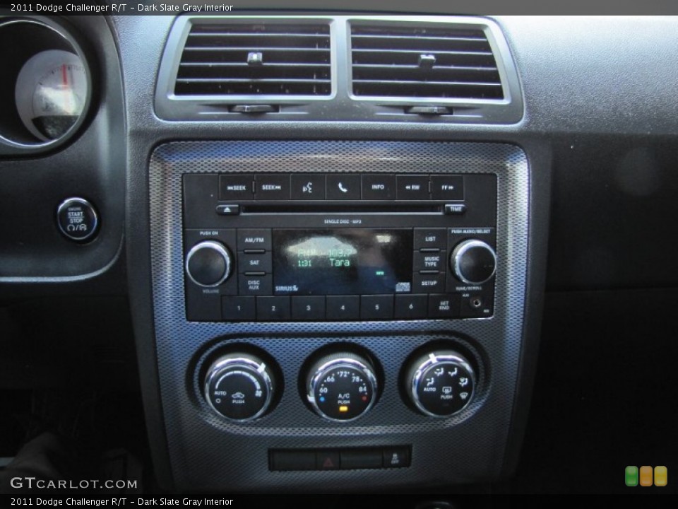Dark Slate Gray Interior Controls for the 2011 Dodge Challenger R/T #74483305