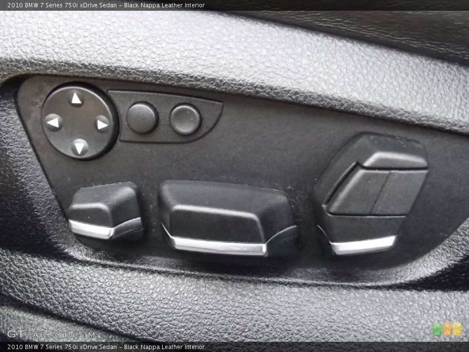 Black Nappa Leather Interior Controls for the 2010 BMW 7 Series 750i xDrive Sedan #74483969