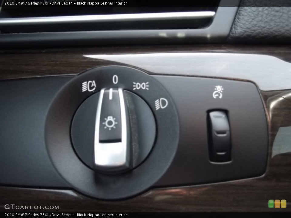 Black Nappa Leather Interior Controls for the 2010 BMW 7 Series 750i xDrive Sedan #74483996