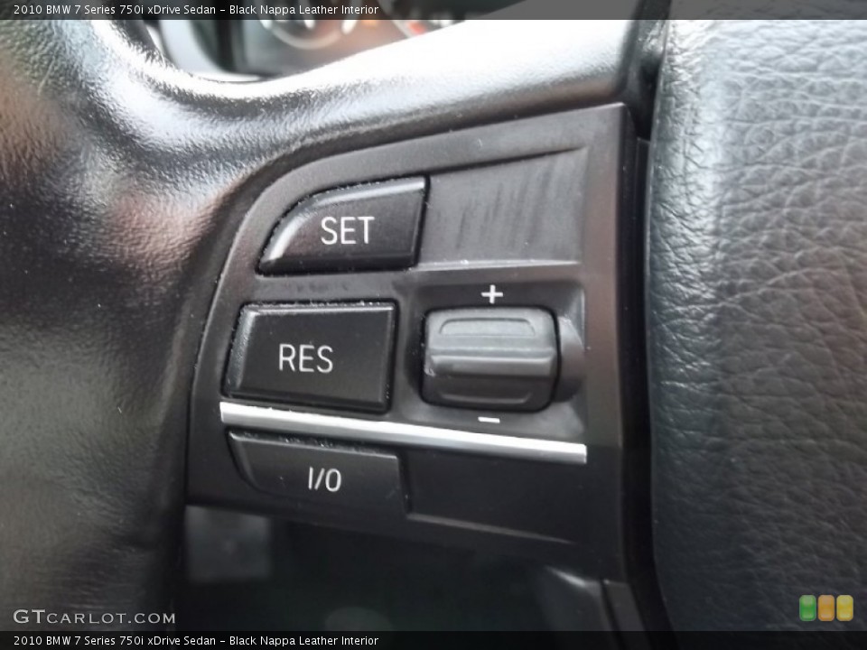 Black Nappa Leather Interior Controls for the 2010 BMW 7 Series 750i xDrive Sedan #74484015