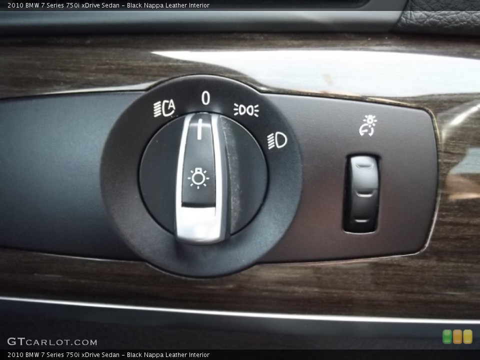 Black Nappa Leather Interior Controls for the 2010 BMW 7 Series 750i xDrive Sedan #74484026