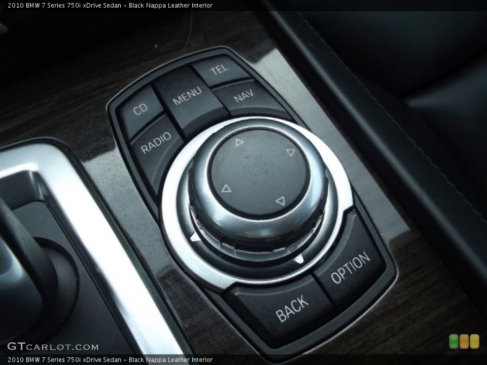 Black Nappa Leather Interior Controls for the 2010 BMW 7 Series 750i xDrive Sedan #74484046