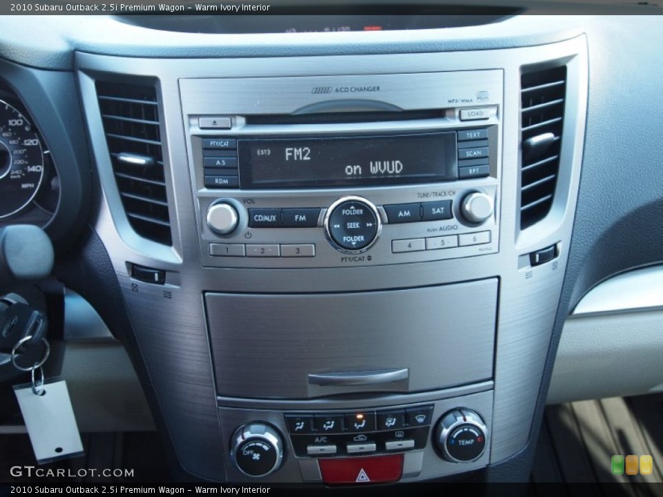 Warm Ivory Interior Audio System for the 2010 Subaru Outback 2.5i Premium Wagon #74484428