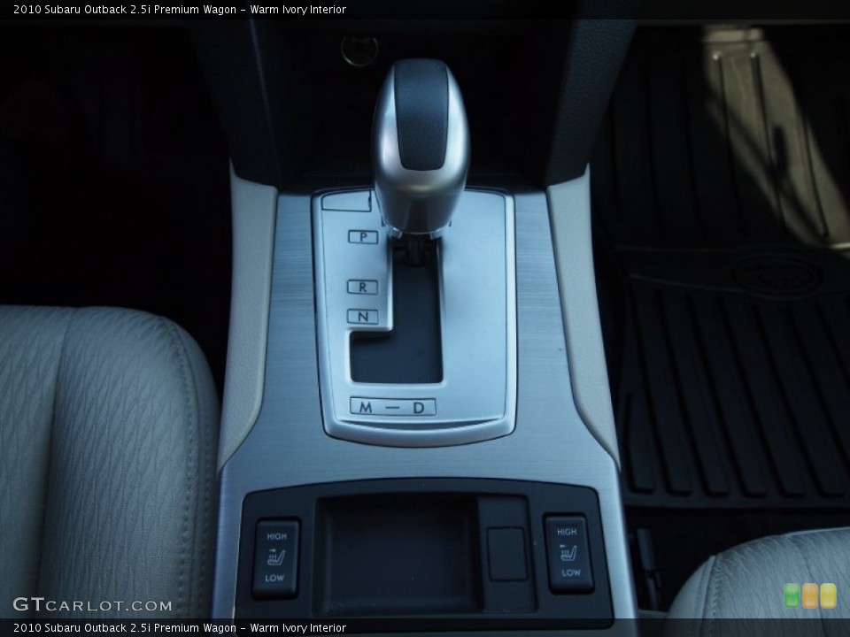 Warm Ivory Interior Transmission for the 2010 Subaru Outback 2.5i Premium Wagon #74484437