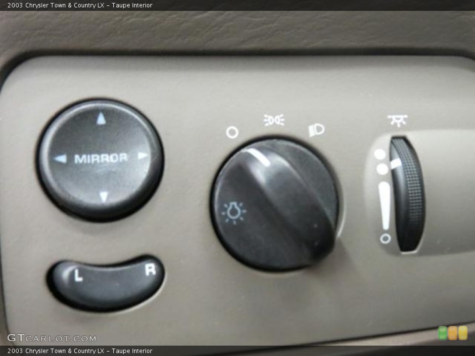 Taupe Interior Controls for the 2003 Chrysler Town & Country LX #74486306
