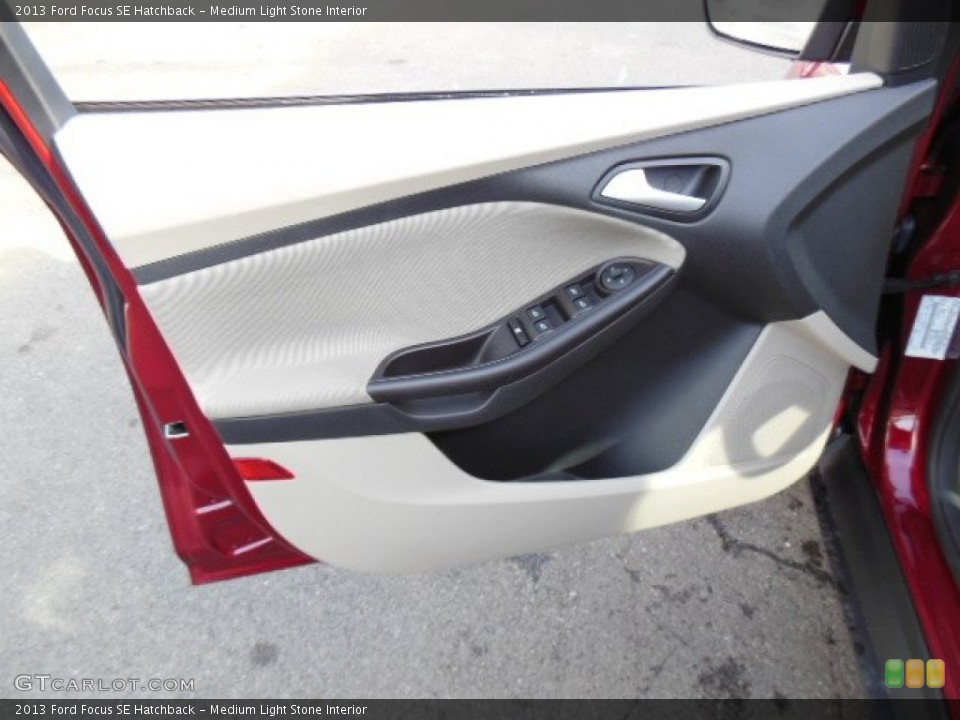 Medium Light Stone Interior Door Panel for the 2013 Ford Focus SE Hatchback #74486525