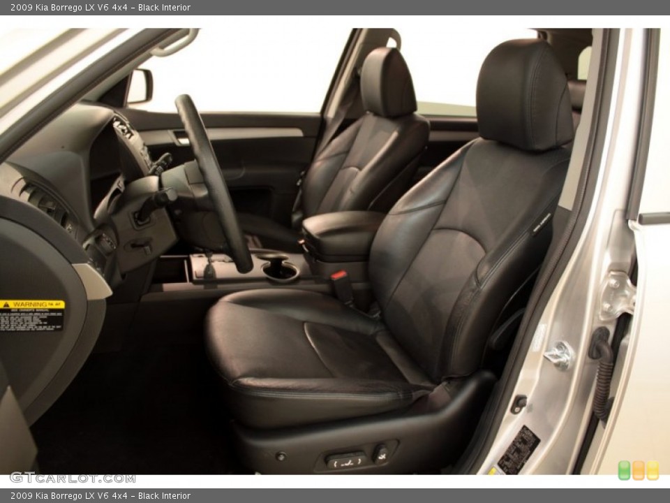 Black Interior Front Seat for the 2009 Kia Borrego LX V6 4x4 #74488760