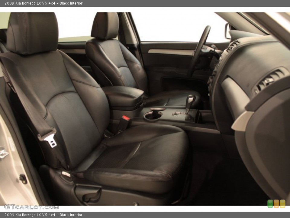 Black Interior Front Seat for the 2009 Kia Borrego LX V6 4x4 #74488775