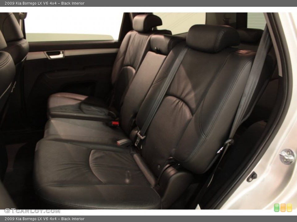 Black Interior Rear Seat for the 2009 Kia Borrego LX V6 4x4 #74488781