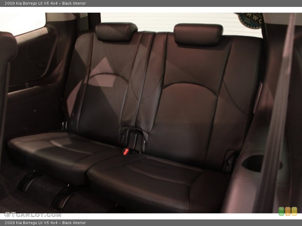 Black Interior Rear Seat for the 2009 Kia Borrego LX V6 4x4 #74488784