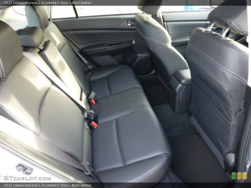 Black Interior Rear Seat for the 2013 Subaru Impreza 2.0i Limited 5 Door #74490496