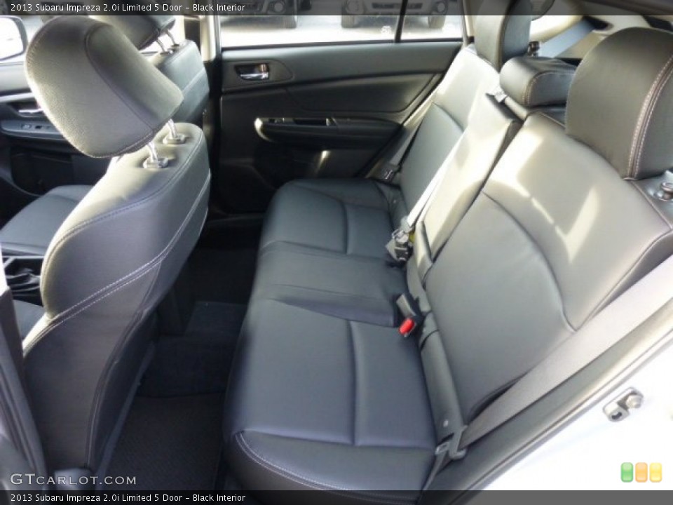 Black Interior Rear Seat for the 2013 Subaru Impreza 2.0i Limited 5 Door #74490551