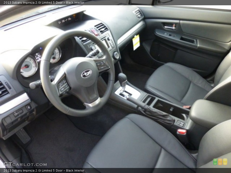 Black Interior Prime Interior for the 2013 Subaru Impreza 2.0i Limited 5 Door #74490602