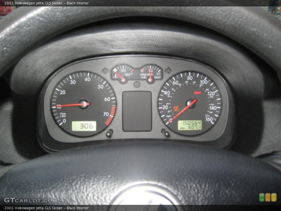 Black Interior Gauges for the 2001 Volkswagen Jetta GLS Sedan #74490611