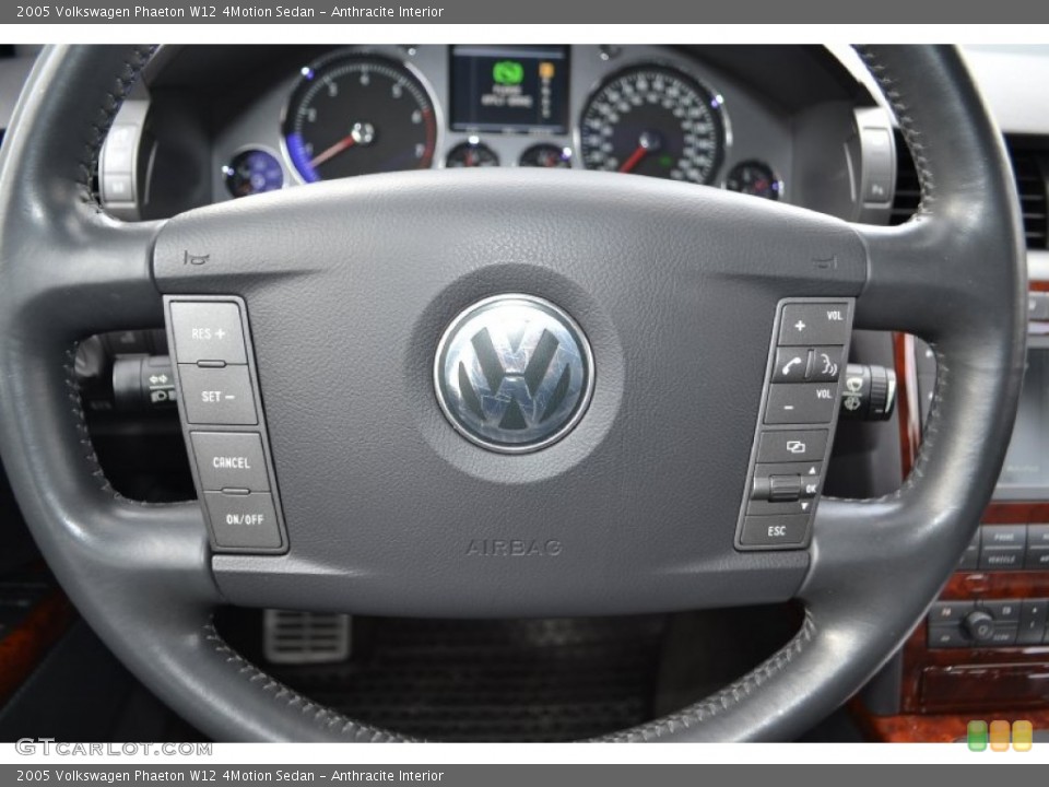 Anthracite Interior Steering Wheel for the 2005 Volkswagen Phaeton W12 4Motion Sedan #74492205
