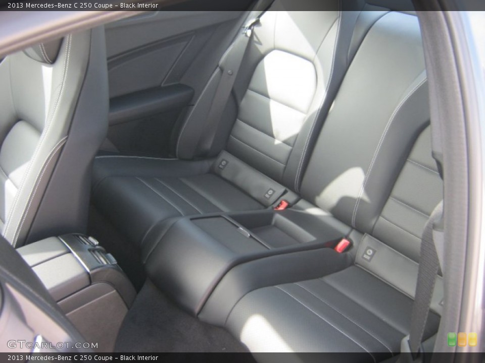 Black Interior Rear Seat for the 2013 Mercedes-Benz C 250 Coupe #74495330