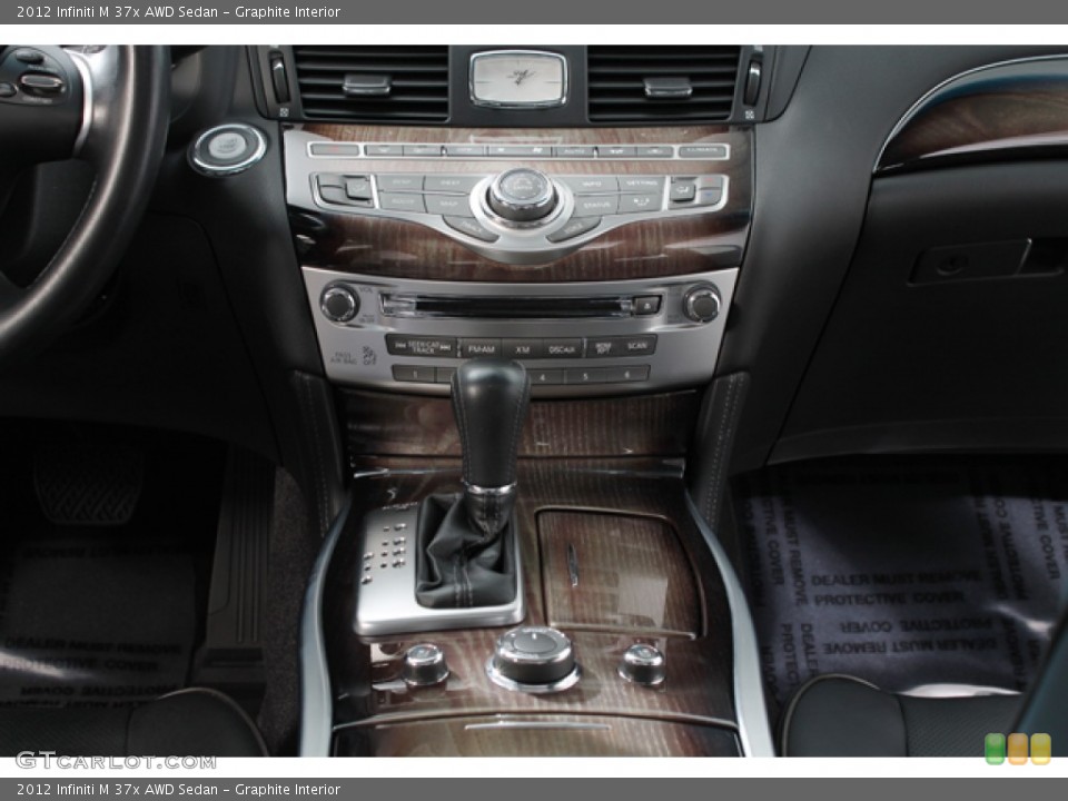 Graphite Interior Controls for the 2012 Infiniti M 37x AWD Sedan #74496152