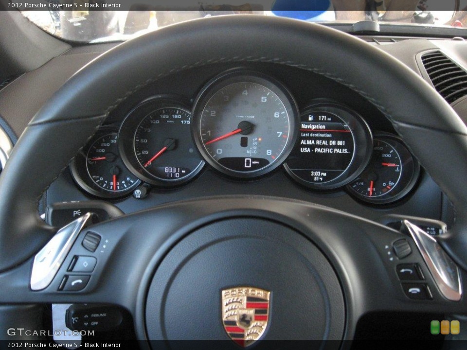 Black Interior Gauges for the 2012 Porsche Cayenne S #74496389