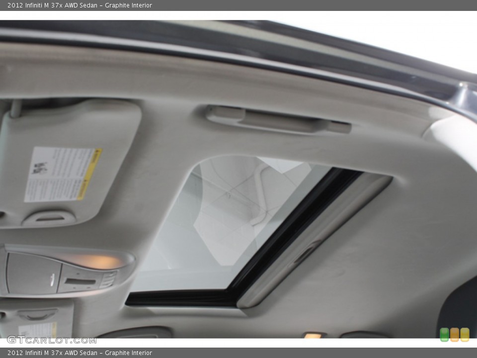 Graphite Interior Sunroof for the 2012 Infiniti M 37x AWD Sedan #74496482