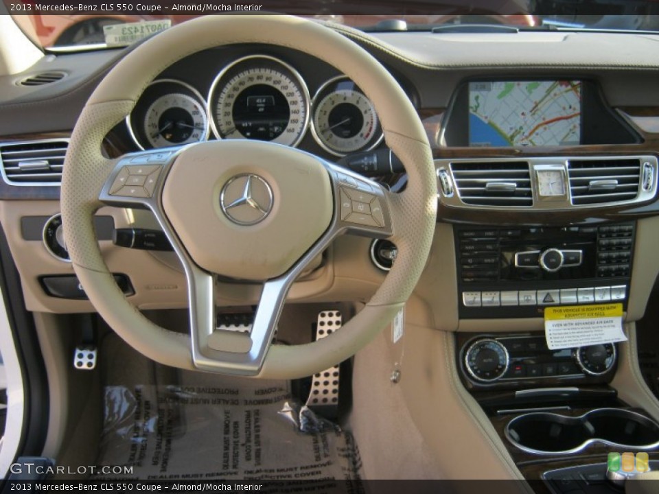 Almond/Mocha Interior Steering Wheel for the 2013 Mercedes-Benz CLS 550 Coupe #74500031