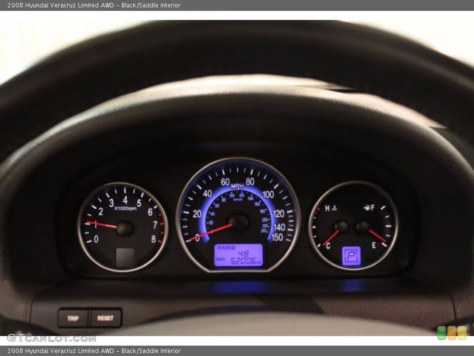 Black/Saddle Interior Gauges for the 2008 Hyundai Veracruz Limited AWD #74500166