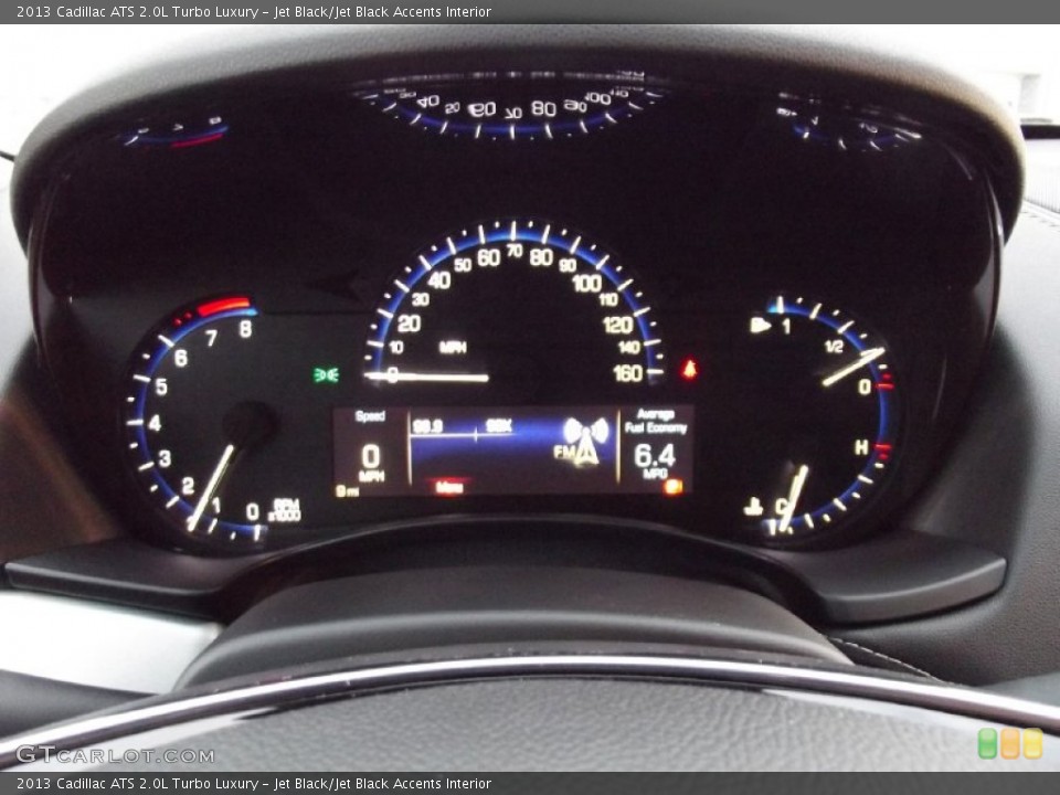 Jet Black/Jet Black Accents Interior Gauges for the 2013 Cadillac ATS 2.0L Turbo Luxury #74500202