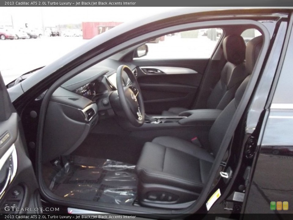 Jet Black/Jet Black Accents Interior Front Seat for the 2013 Cadillac ATS 2.0L Turbo Luxury #74500292